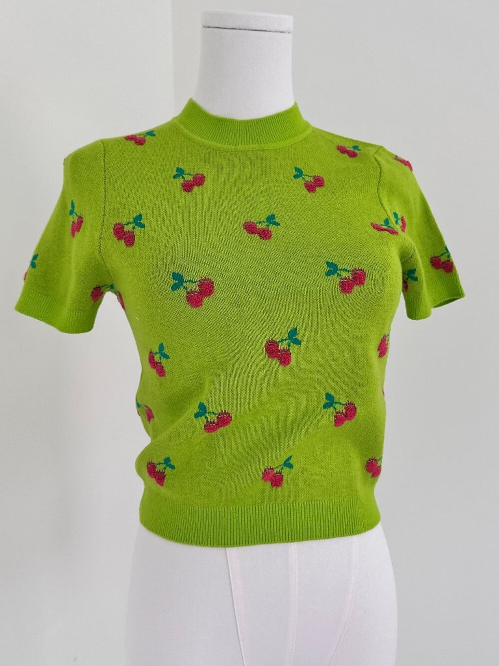 Lazy Oaf “Cherry Picked” Knitted T-Shirt – UK 6 🍒 - Picture 6 of 12